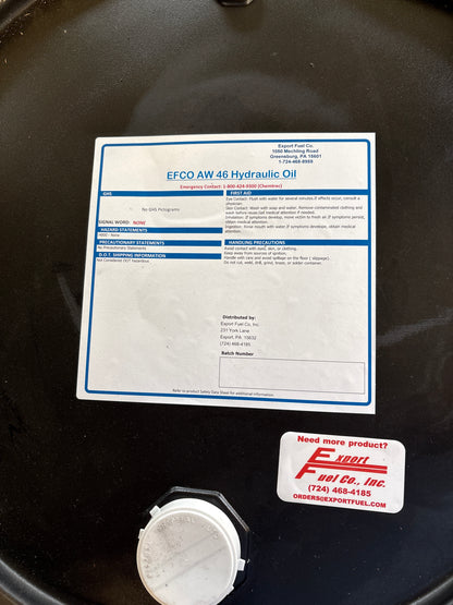 Hydraulic Oil - AW46 - 55 Gal - Full Drum