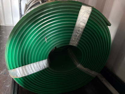 Skirtboard Rubber 1/2"x8" GR UR Bevel - Full 50' Roll