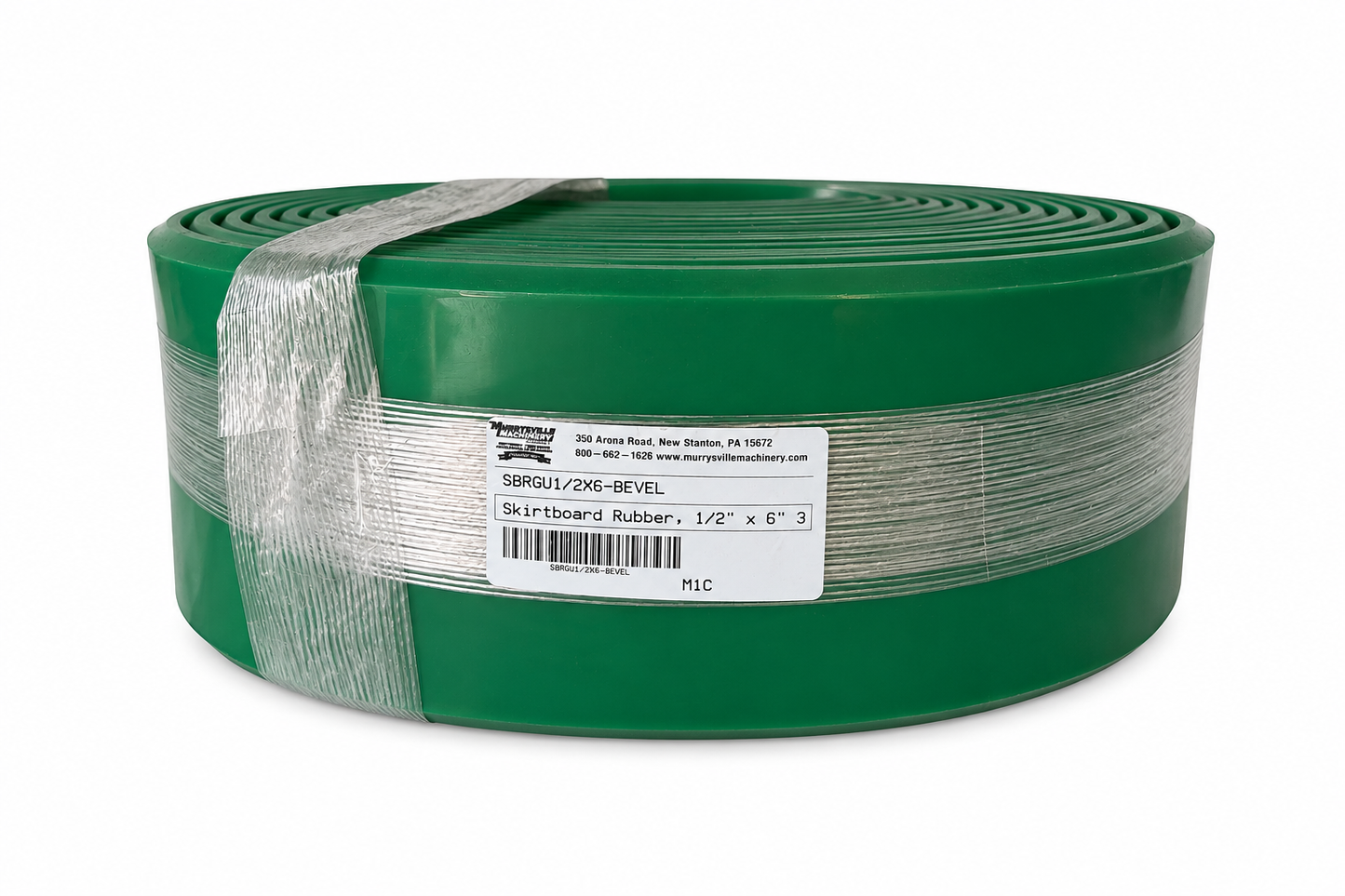 Skirtboard Rubber 1/2" x 6" Bevel - Full Roll