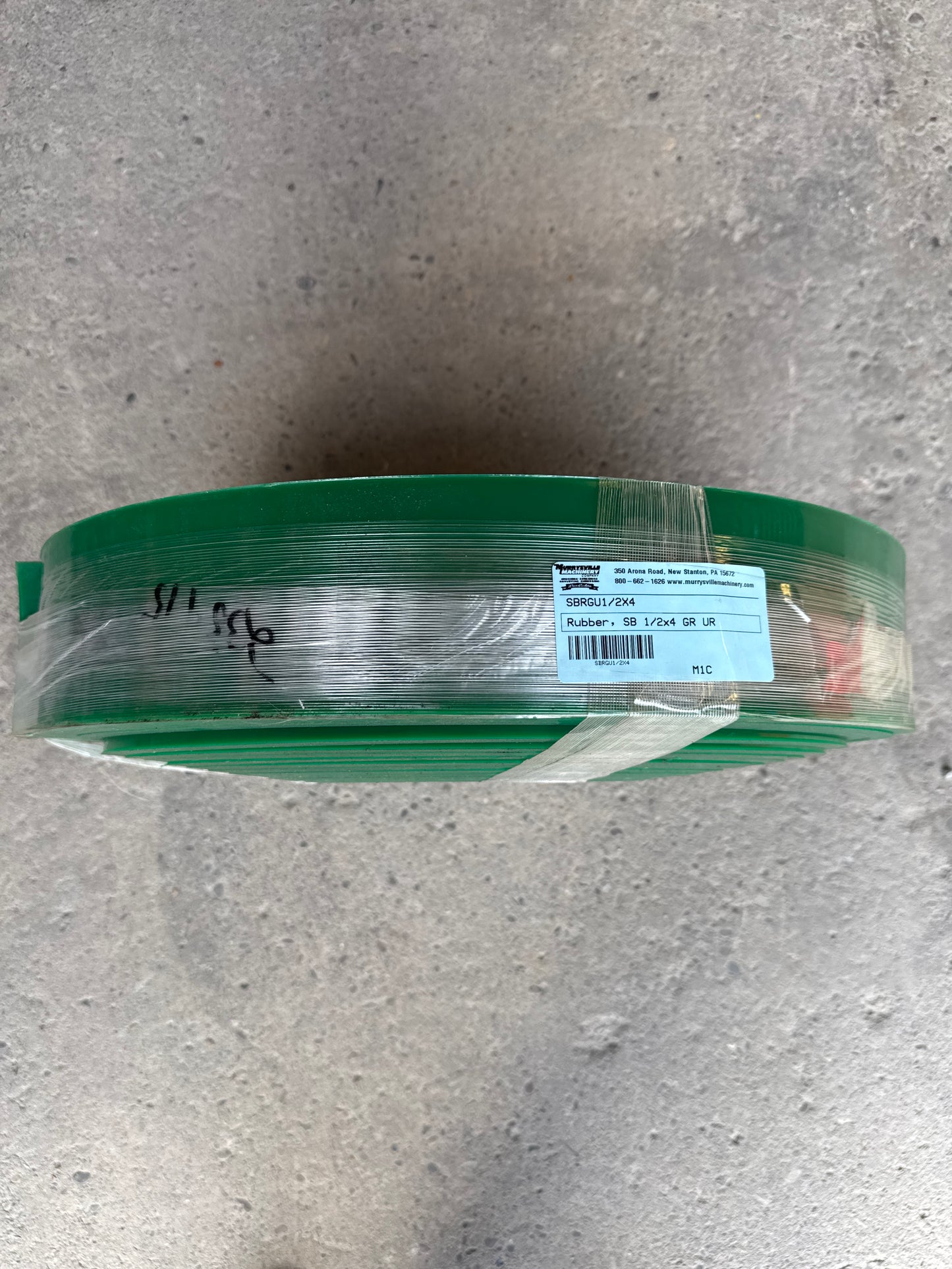 Skirtboard Rubber - 1/2 x 4" GR UR - Full Roll