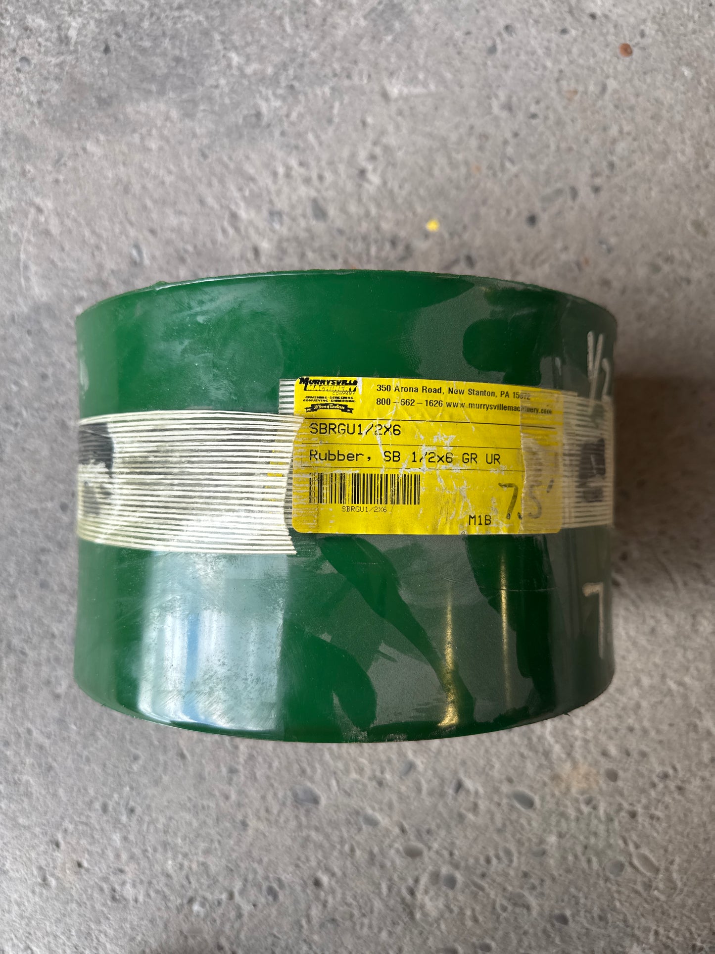 Skirtboard Rubber 1/2 x 6 GR UR - Full Roll