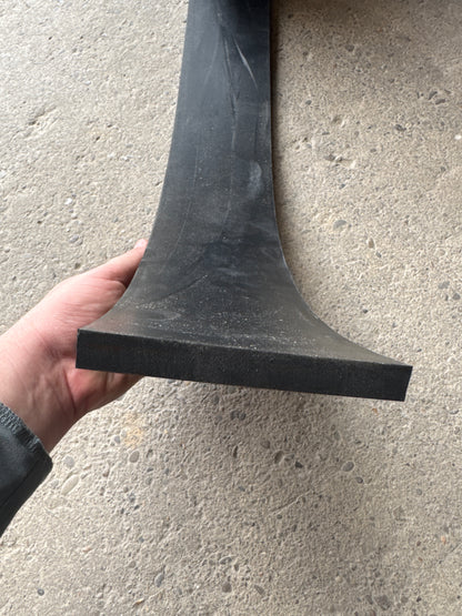 Skirtboard Rubber - 1/2 x 4" - Full Roll